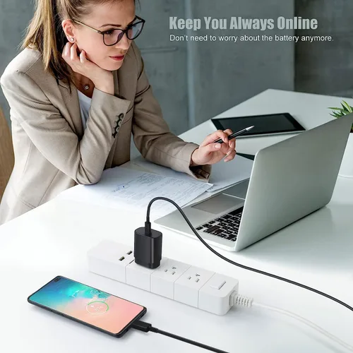 Vista 8 de Cargador USB-C de carga súper rápida de 25 W para Samsung Galaxy A17/A16/A15 5G SM-A166 SM-A165 SM-A156 SM-A155 Android Phone Tipo C Cable de carga