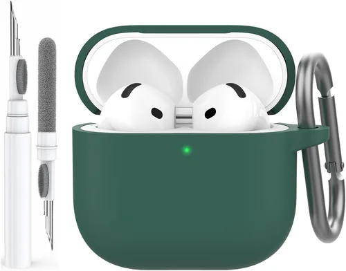 Vista 19 de AhaStyle Funda Protectora de Silicona Mejorada [LED Frontal Visible] Compatible con Apple AirPods 2 y 1 (Negro)