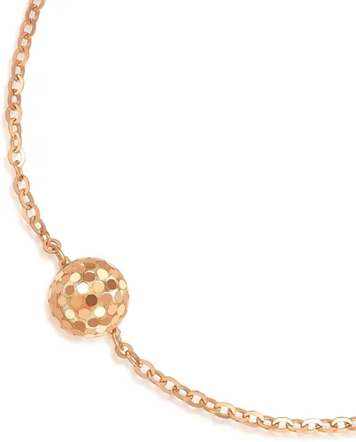 Vista 4 de CHOW SANG SANG Pulsera de cuentas de oro rosa de 18 quilates para mujer 92530B