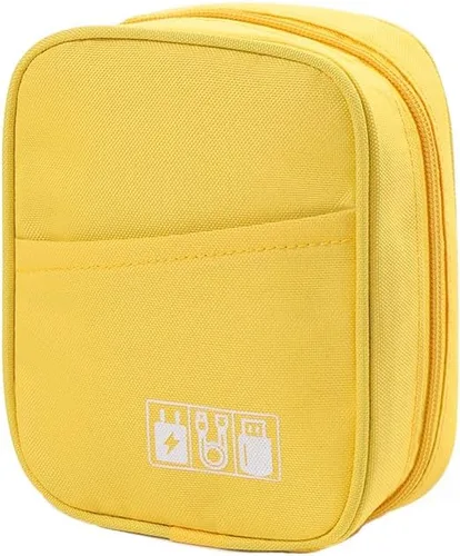 Vista 8 de E-Tree Bolsa de almacenamiento para pequeños dispositivos electrónicos y accesorios, bolsa técnica, funda organizadora electrónica compatible