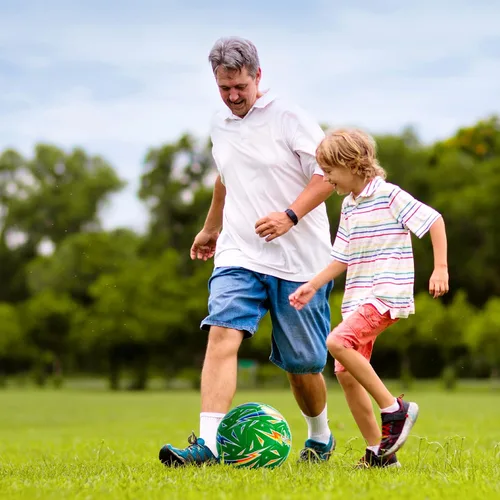 Vista 7 de EVERICH - Balón de fútbol tamaño 235 para niños pequeños y niños, diseño bonito de dinosaurio de unicornio brillante, fútbol de tamaño pequeño