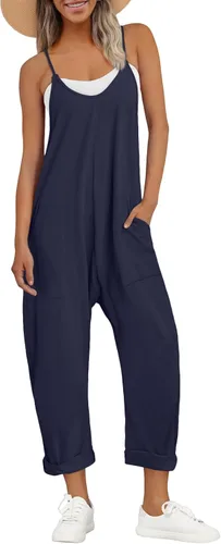 Vista 16 de AUTOMET - Enterizos para mujer, casuales, de verano, cómodos, sueltos, holgados, modernos Verde Armada (ArmyGreen)