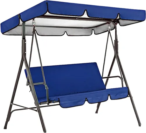 Vista 8 de Cubierta de toldo y asiento para columpios al aire libre, cubierta impermeable para columpio de hamaca