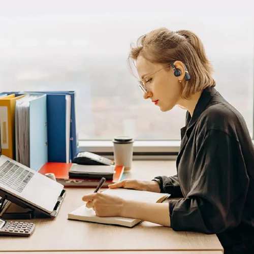 Vista 9 de Auriculares inalámbricos Bluetooth con micrófono, auricular único