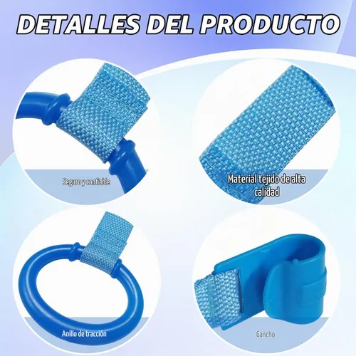Vista 3 de 4 anillos de plástico para cuna de bebé, soporte auxiliar de ejercicios
