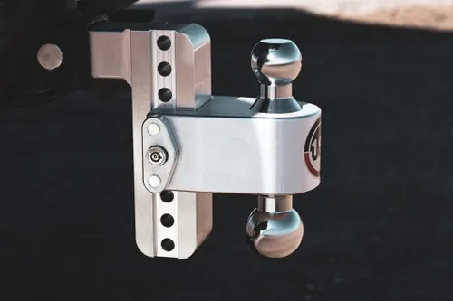 Vista 8 de Weigh Safe Soporte de bola de enganche de remolque ajustable, enganche de caída ajustable de 8 pulgadas para receptor de 2 pulgadas con 4 piezas