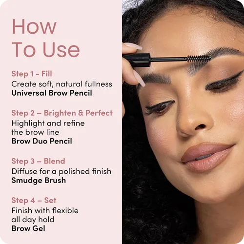 Vista 6 de Billion Dollar Brows Kit más vendido 4 piezas de maquillaje de cejas Starter Set