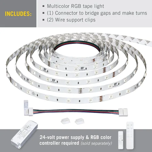 Vista 2 de Armacost Lighting Cinta de luz LED multicolor RibbonFlex Home 613210, 30 LEDs/metro, 8.2 pies (8.2 ft)
