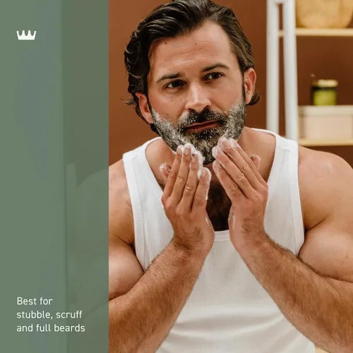 Vista 3 de Cremo Cedar Forest Suavizante para Barba y Vello Facial Áspero, Suaviza y Acondiciona el Vello Facial Áspero de Todas las Longitudes en Solo 30