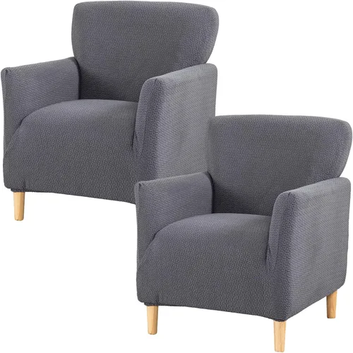 Vista 45 de HAOYONG - Funda elástica de terciopelo para silla de banquete, fundas para sillas de 1 pieza, fundas para sillones de sofá, funda suave para sillón