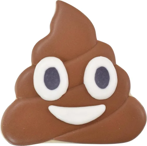 Vista 3 de R&M Mini Poop Emoji 2" cortador de galletas estañado