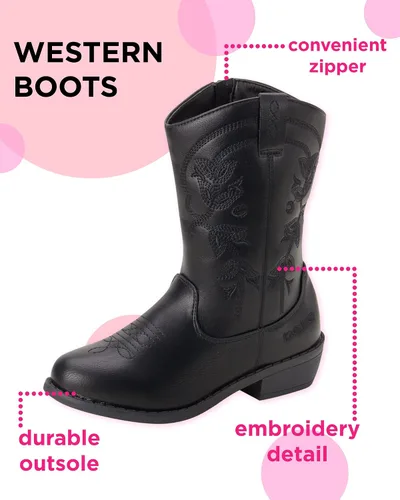 Vista 2 de bebe Botas vaqueras para niñas Botas clásicas del oeste Roper Botas vaqueras para niñas (niñoniña)