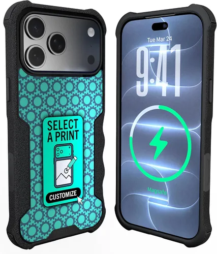 Vista 75 de Smartish Funda MagSafe, Gripzilla, agarre resistente, negro para iPhone 12 traje de noche negro