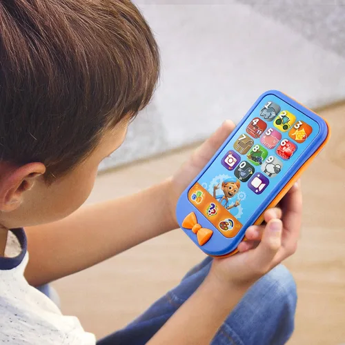 Vista 6 de Blippi Toy Phone for Toddler with Preschool Learning Games, Blippi Toys