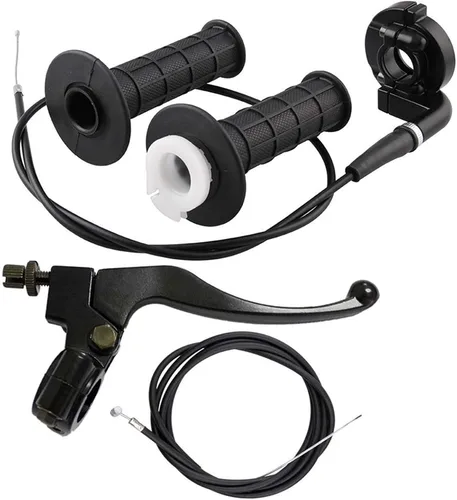 Vista 2 de LIYYOO Cable del acelerador, acelerador giratorio, palanca de freno derecha y mango, cable de freno, para mini bicicleta XR80 XR100 CRF70 CRF80