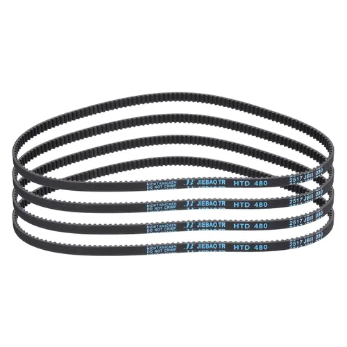 Vista 108 de uxcell 4 piezas HTD-3M Correa de Distribución de Goma 48 Dientes, Longitud de Paso 144mm x Ancho 6mm x Altura 2.4mm, Correa de Polea de Distribución