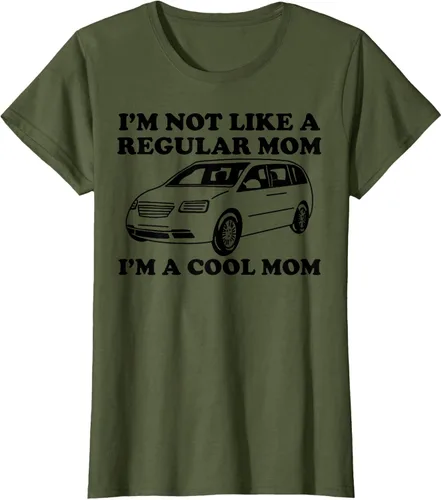 Vista 35 de Camiseta divertida de mamá con texto en inglés "I'm Not Like A Regular Mom I'm A Cool Mom", Blanco, S
