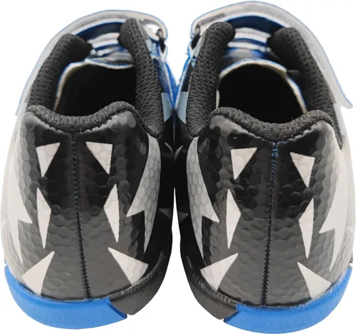 Vista 5 de Zapatos de fútbol de césped para niños y niñas, tacos de fútbol con correa ajustable de velcro (bebéniño pequeño)