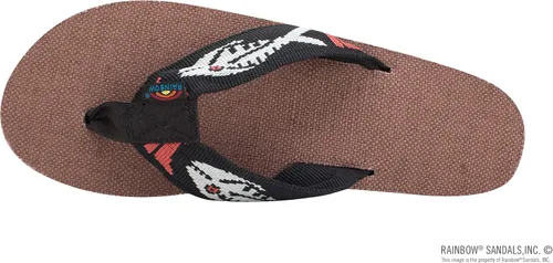 Vista 3 de Rainbow Sandals Cáñamo de una sola capa con correa de pescado para mujer