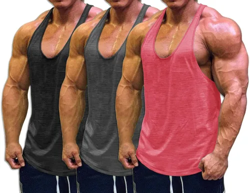 Vista 6 de Muscle Cmdr Camisetas sin mangas para hombre, para fisicoculturismo, gimnasio, entrenamiento, running, T-Shirts atléticas de secado rápido