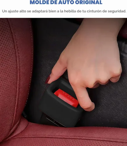 Vista 7 de 2PCS Soportes de Hebilla de Cinturón de Seguridad, Accesorios de Coche Refuerzo de Hebilla de Cinturón de Seguridad de Silicona, Soporte de Cinturón