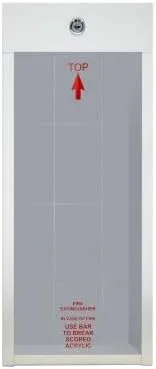 Vista 2 de Williams Brothers C-100 - Armario extintor de incendios montado en superficie, 5 libras, color blanco