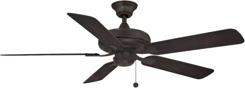 Vista 5 de Fanimation Ventilador de techo Edgewood negro de 52 pulgadas para exteriores