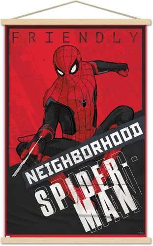 Vista 15 de Trends International Marvel Spider-Man: No Way Home - Póster de pared, 22.4 pulgadas de largo x 14.7 pulgadas, versión enmarcada en madera