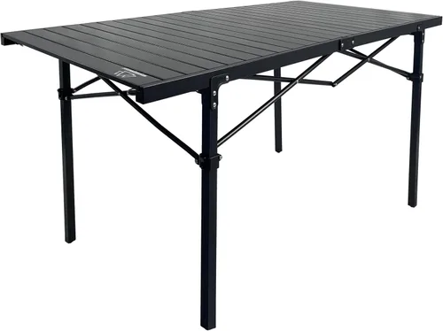 Vista 11 de MOUNTAIN SUMMIT GEAR Mesa de Rollo Superior Resistente para Acampar (Grande) - Mesa Plegable Portátil con Parte Superior de Aluminio y Estructura