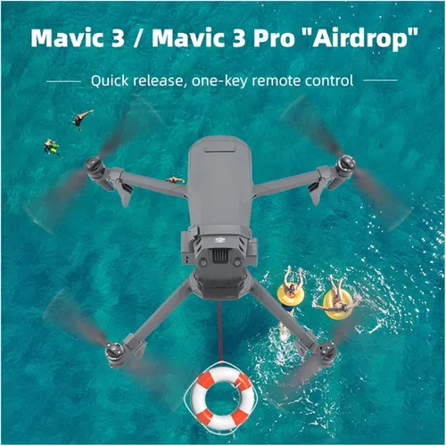 Vista 4 de Drone Airdrop System UAV Propuesta de boda Dispositivo de entrega para D-JI Mavic 3/3 Pro Control de un botón por control remoto