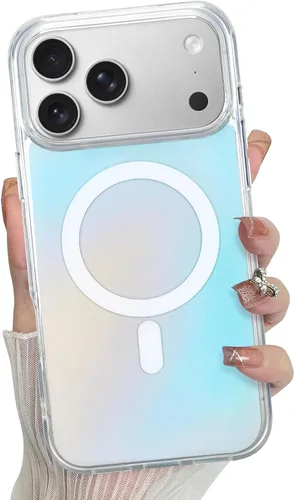 Vista 32 de Bonoma - Funda para iPhone 17 Pro Max 2025 con cristales brillantes, purpurina brillante
