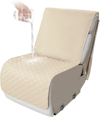 Vista 178 de HDCAXKJ Fundas impermeables 100% impermeables para sofá reclinable en forma de L, lavable, acolchada y suave para perros y mascotas, 1 funda de Negro