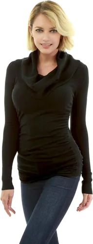 Vista 2 de AmélieBoutik Suéter tipo túnica de manga larga con cuello vuelto para mujer