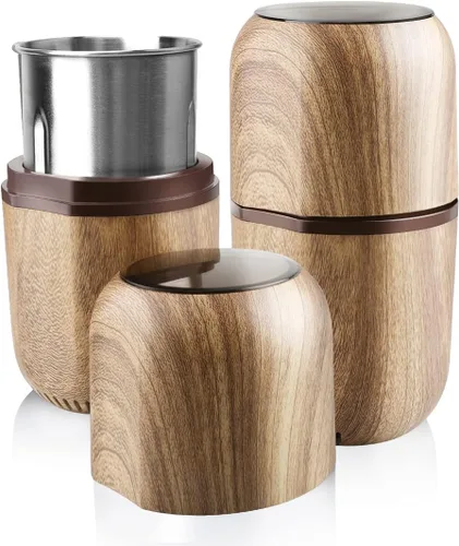 Vista 10 de COOL KNIGHT Molinillo de hierbas [gran capacidad/rápido/eléctrico] - Molinillo de café de hierbas para especias con colector de polen/- 7.5" (negro)