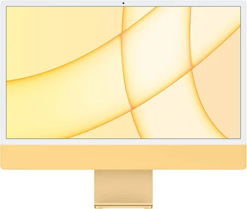 Vista 6 de Apple iMac 2021 con chip Apple M1 con CPU de 8 núcleos, 24 pulgadas, 16 GB de RAM, almacenamiento SSD de 256 GB, plata (renovado)