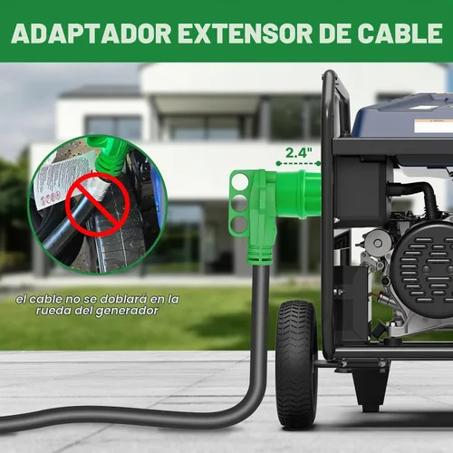 Vista 5 de Caja de entrada de generador de 50 amperios y kit de cable