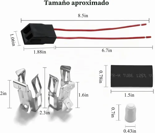 Vista 5 de Paquete de 2 receptáculos de quemador de gama ERR117 para estufa Whirlpool Kenmore