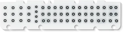 Vista 2 de Teclado de goma (51 teclas) para computadora montada en vehículo Honeywell Thor VM1A, reemplazo de teclado, soporte para computadora