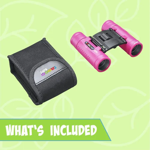 Vista 4 de Tasco Kids Binoculars 8x21, Compact Binoculars for Kids Ages 3-12, Great for Adventures, Hiking, Camping, Travel, Bird Watching