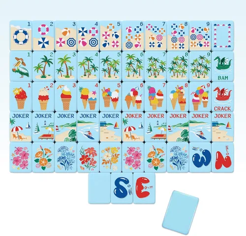 Vista 10 de Juego de 160 piezas de cumpleaños americano Mahjong de 1.2