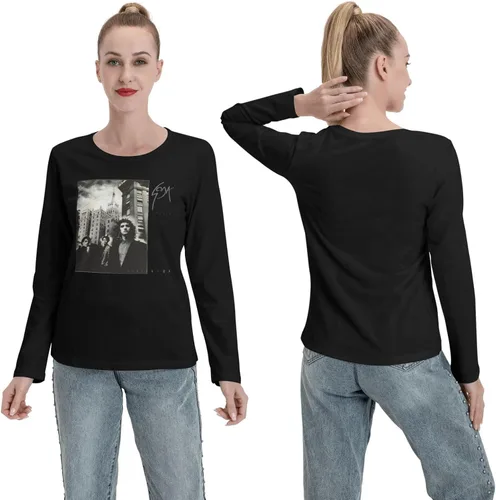 Vista 6 de Soda Stereo Doble Vida Long Sleeve Women's Casual Loose Round Neck Pullover