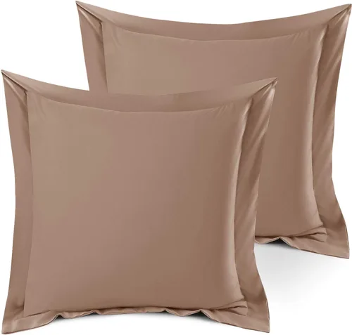 Vista 21 de Nestl Juego de 2 fundas tipo sham de almohada suaves - Fundas de almohada de microfibra de doble cepillado - Fundas de almohada de cama premium