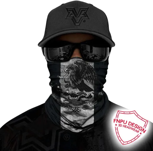 Vista 4 de Polaina para el cuello de la bandera nacional, bufanda para el sol, bandana, pasamontañas, diadema, UV, para deportes, motocicletas, senderismo