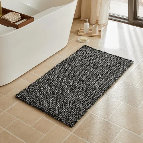 Vista 30 de Triohero Tapete de baño con diseño de gofre, tapete de baño pequeño y bohemio, antideslizante, lavable, ultra suave, súper absorbente, de secado