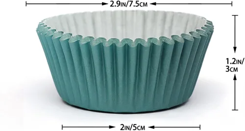 Vista 4 de qiqee 6 Designs Cupcake Liners, 300 unidades, tamaño estándar