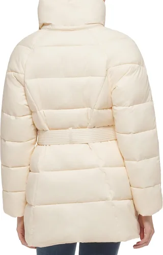 Vista 3 de Cole Haan Women's Belted Zip-up Jacket