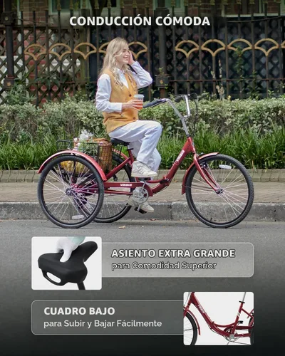 Vista 6 de VIRIBUS Folding Tricycle for Adults