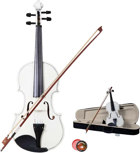 Vista 10 de Ktaxon Violín para principiantes y estudiantes, violines acústicos 4/4, kit de violín tamaño completo con estuche, arco, colofonia, para adultos