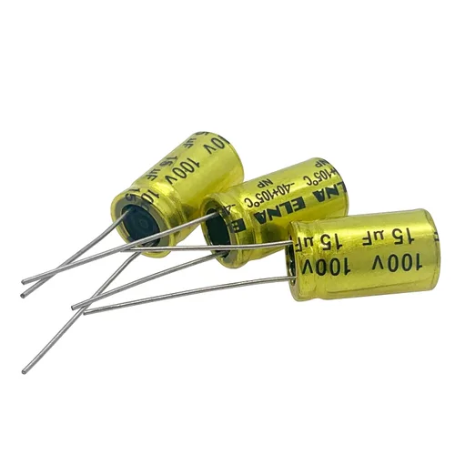 Vista 15 de 10 unids 2.2uF 100V condensador electrolítico no polarizado 10x17mm (0.39x0.67in) NP para audio tweeter condensador divisor de frecuencia