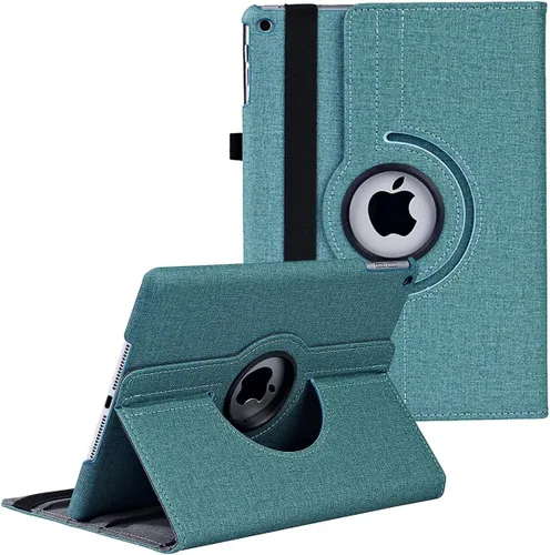 Vista 19 de Funda para iPad de 9.7 pulgadas 2018 2017/iPad Air 2 – Funda protectora con soporte giratorio de 360 grados, funda protectora inteligente
